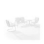 Ridgeland 4 Piece Outdoor Metal Conversation Set