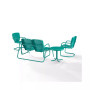 Ridgeland 4 Piece Outdoor Metal Conversation Set