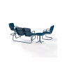 Ridgeland 4 Piece Outdoor Metal Conversation Set