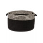 Houndstooth Dipped Braided Storage Basket