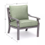 Tara Aluminum Outdoor Club Chair, Created for Macy's