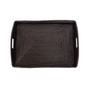 Rattan Rectangular Ottoman Tray with High Handles