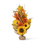 21" H Fall Sunflower Leaf Table Tree