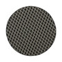 Courtyard Black and Beige 7'10" x 7'10" Round Outdoor Area Rug