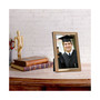 Polished Metal Picture Frame - Bead Border Design, 4" x 6"