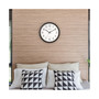 14" Black Atomic Analog Wall Clock