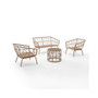 Juniper 4 Piece Outdoor Wicker Conversation Set
