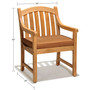 Bristol Teak Outdoor Dining Chair, Created for Macy's
