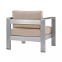 Shore Outdoor Patio Aluminum Armchair Orange