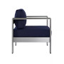 Shore Outdoor Patio Aluminum Armchair Orange