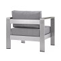 Shore Outdoor Patio Aluminum Armchair Orange