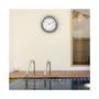 404-1946 18" Indoor or Outdoor Atomic Plastic Analog Wall Clock