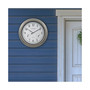 404-1946 18" Indoor or Outdoor Atomic Plastic Analog Wall Clock