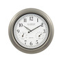 404-1946 18" Indoor or Outdoor Atomic Plastic Analog Wall Clock