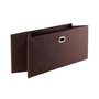 Torino 2-Pc Set Folding Fabric Baskets Chocolate