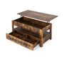 Lift Top Coffee Table with 2 Storage Drawers &Hidden Compartment