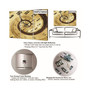 Traditional 3 Panels Metal Wall Clock