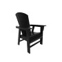 5 Piece Outdoor Patio Dining Square Table and Shell Back Armchair Set