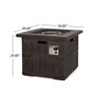 Finethy Outdoor Square Fire Pit