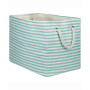 Design Import Paper Bin Pinstripe, Rectangle