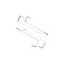 Over The Door 5 Basket Rack with Hooks with Frame