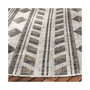 Courtyard Gray and Black 6'7" x 6'7" Round Outdoor Area Rug