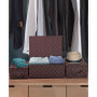 Stackable Woven Tote Basket with Carry Handles & Lid, Set of 3