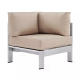 Shore Outdoor Patio Aluminum Corner Sofa
