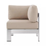 Shore Outdoor Patio Aluminum Corner Sofa