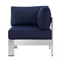 Shore Outdoor Patio Aluminum Corner Sofa