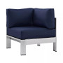 Shore Outdoor Patio Aluminum Corner Sofa