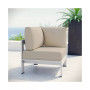 Shore Outdoor Patio Aluminum Corner Sofa