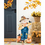 30" H Fall Wooden Painted Scarecrow Porch Decor