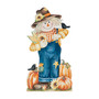 30" H Fall Wooden Painted Scarecrow Porch Decor