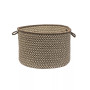 Natural Wool Houndstooth Braided Basket