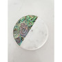 Rainbow Mother of Pearl Eucalyptus Marble Candle