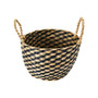 8" Round Sea Grass Basket, Set of 3
