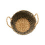 8" Round Sea Grass Basket, Set of 3