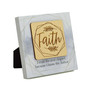 Faith I Trust Meadow Wood Plaque, 6" x 6"