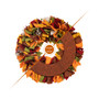 19.25" D Fall Felt Wreath