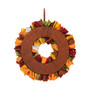19.25" D Fall Felt Wreath