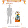 41.75" H Fall Metal Arch Scarecrow Yard Stake
