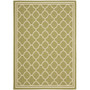 Courtyard Green and Beige 2'3" x 20' Runner Outdoor Area Rug