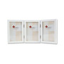 Hinged Triple White Wood Picture Frame - Gallery Collection - 4" x 6"