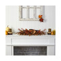 36" Autumn Maple Leaves and Berries Fall Harvest Candelabrum Arrangement
