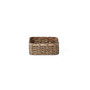 Rectangle Faux Wicker Storage Baskets with Woodstrip Edge, Set of 3