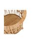 Set of 3 13" H, 12" H 11.25" H Woven Bamboo Footed Baskets