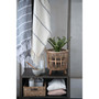 Set of 3 13" H, 12" H 11.25" H Woven Bamboo Footed Baskets