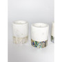 Rainbow Mother of Pearl Eucalyptus Marble Candle (Small)
