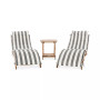 Irena Outdoor 3-Pc. Lounge Set (2 Lounges & 1 End Table)